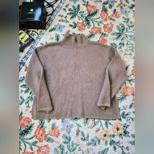 Gap Oversized Split Hem Mockneck Sweater